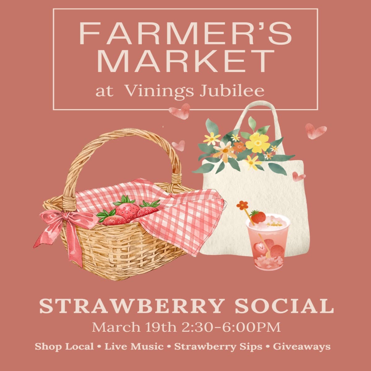 Strawberry Social & Farmers Market Kickoff at Vinings Jubilee